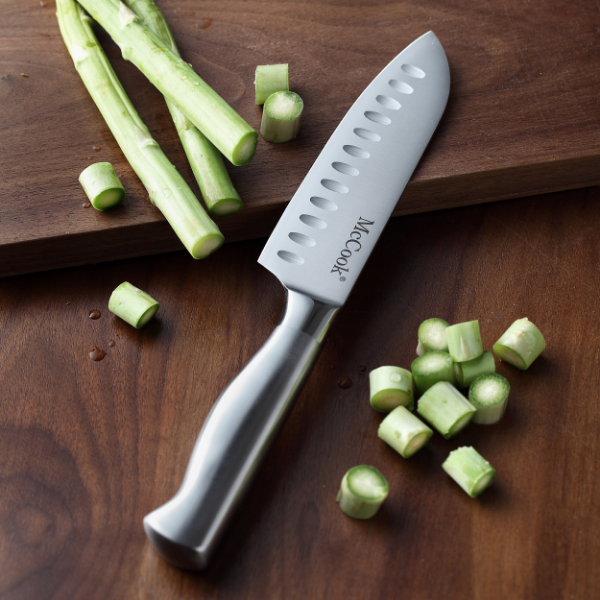 McCook Knife Sets, MC29 German Stainless Steel Kitchen Knife Block Sets with Built-in Sharpener