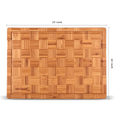 McCook® MCW12-L Bamboo Wood Cutting Board