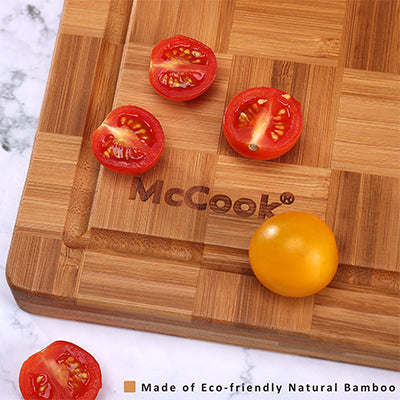 McCook® MCW12-L Bamboo Wood Cutting Board