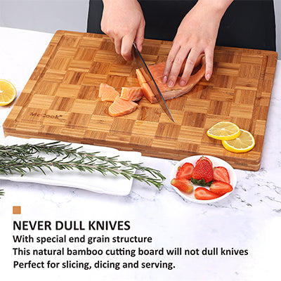 McCook® MCW12-L Bamboo Wood Cutting Board