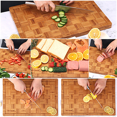 McCook® MCW12-L Bamboo Wood Cutting Board