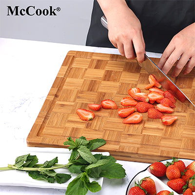 McCook® MCW12-L Bamboo Wood Cutting Board